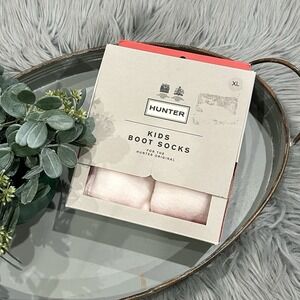 Hunter‎ Original Kids Cream Fleece Boot Socks Size XLarge 4-6